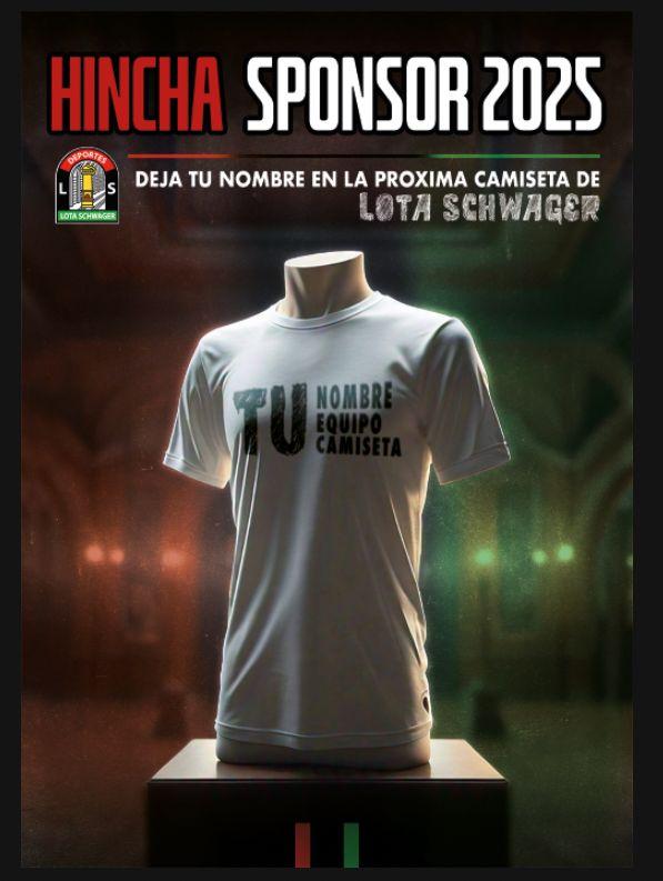 Deja tú nombre en la Camiseta 2025 Lota Schwager