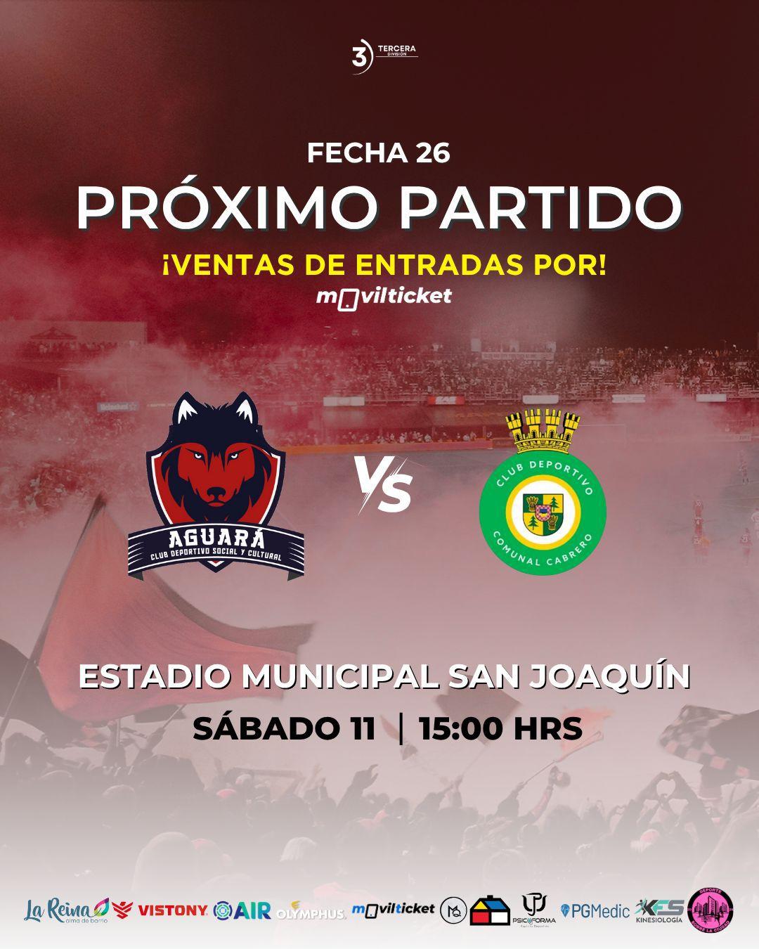 Club Aguará VS Comunal Cabrero