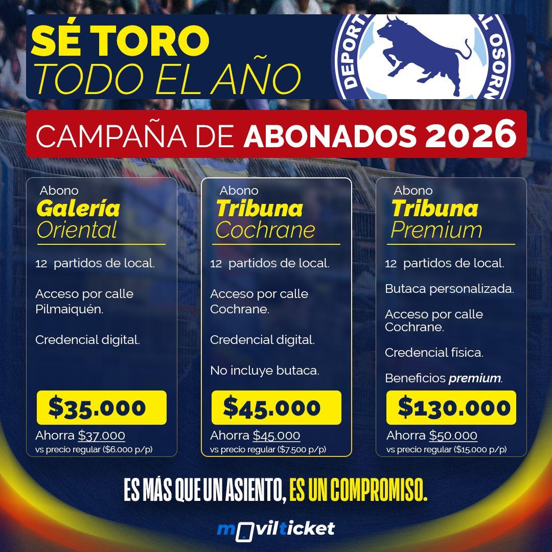 ABONOS PROVINCIAL OSORNO 2026