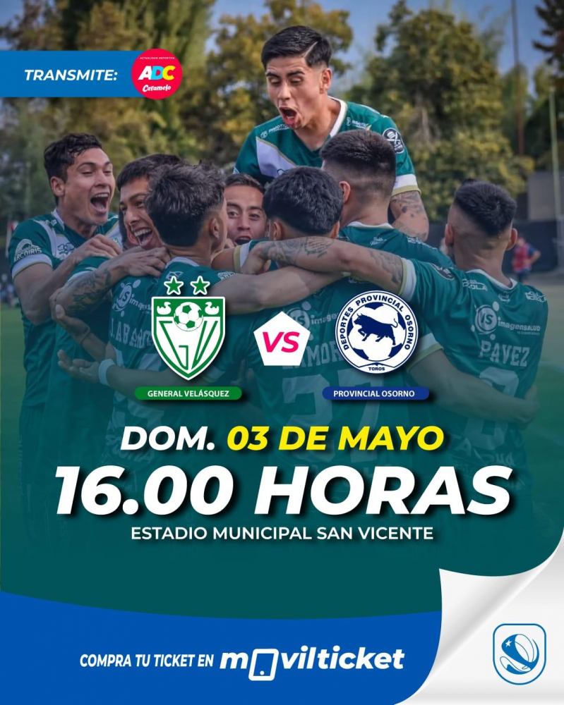 General Velásquez VS Provincial Osorno