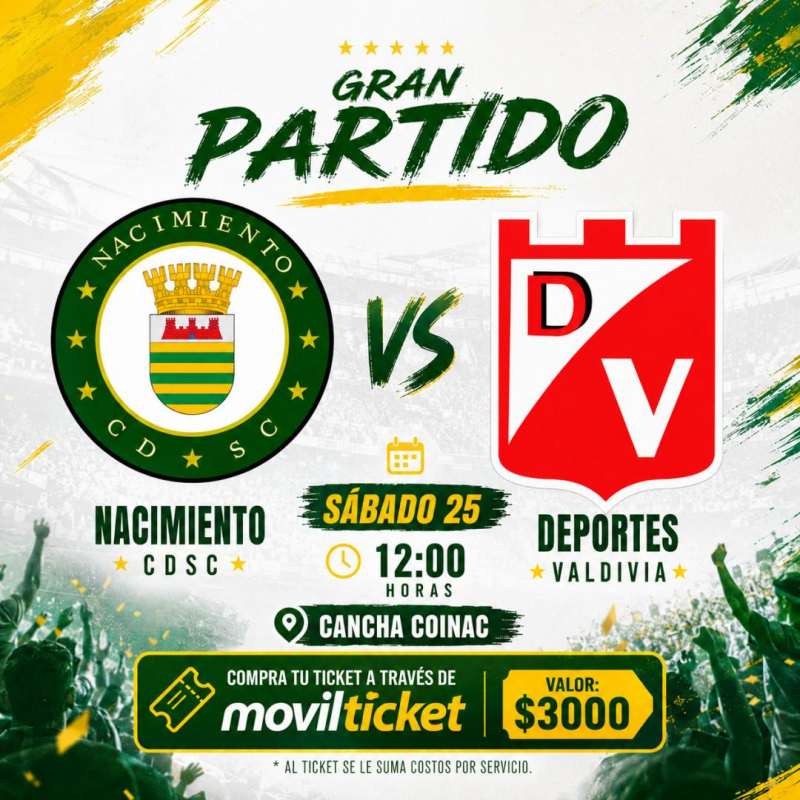 Nacimiento CDSC V/S Deportes Valdivia