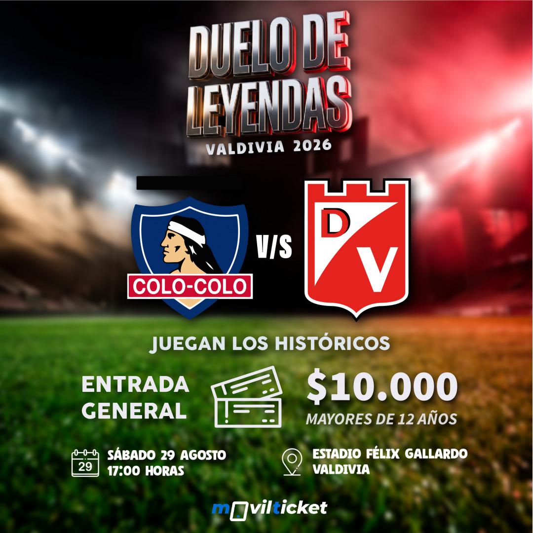 Duelo de Leyendas del futbol Colo Colo VS Deportes Valdivia