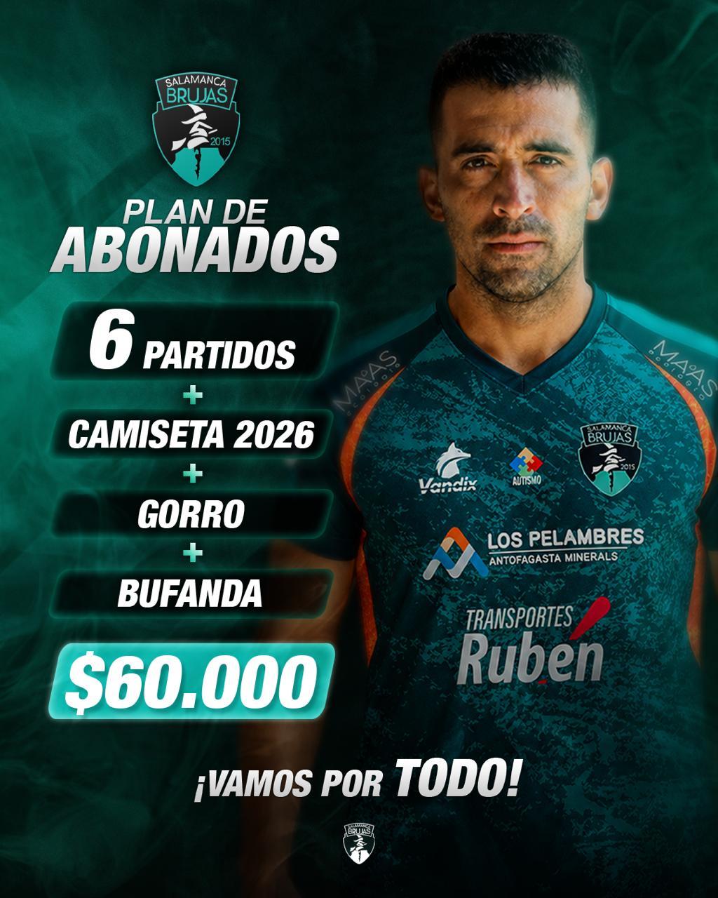 Plan Abono Brujas de Salmanca 6 Partidos