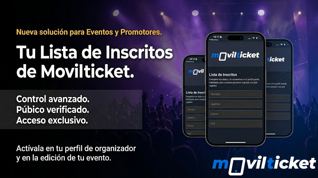 Tu Lista de Inscritos de Movilticket